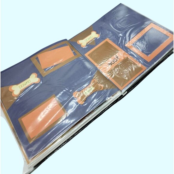Dog-Themed Scrapbook Album Paw Prints & Bone Design Puppy Photo Book Pictures - Picture 11 of 16